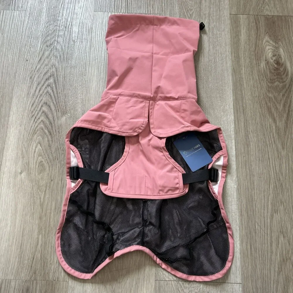 Spark Paws Dog Raincoat Large Waterproof Windproof Rain Jacket Reflective NEW